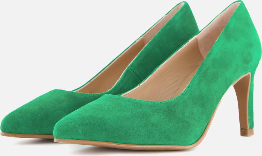 Linea zeta Pumps groen Suede