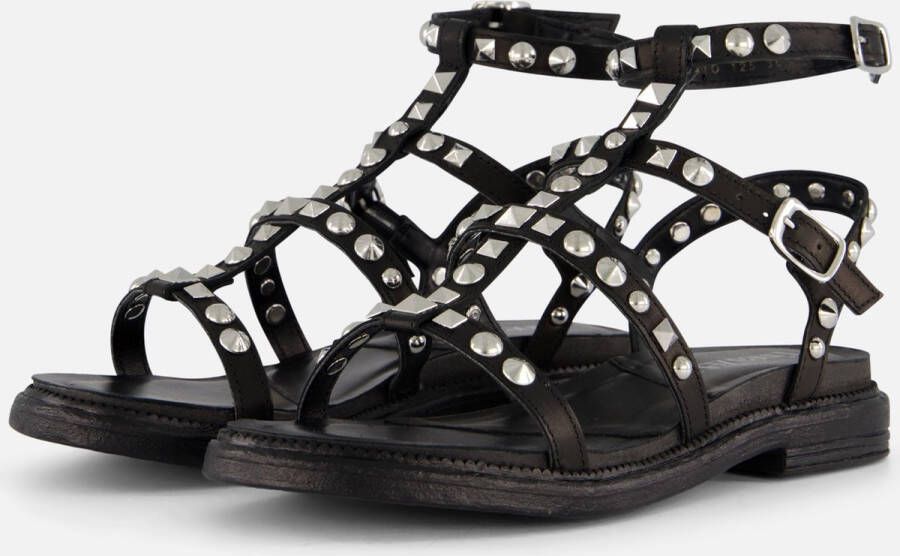 Linea zeta Sandalen zwart Leer