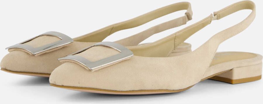 Linea zeta Slingback Ballerina's beige Suede