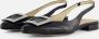 Linea zeta Slingback Ballerina's zwart Leer - Thumbnail 1