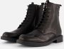 Linea zeta Veterboots zwart Leer - Thumbnail 1