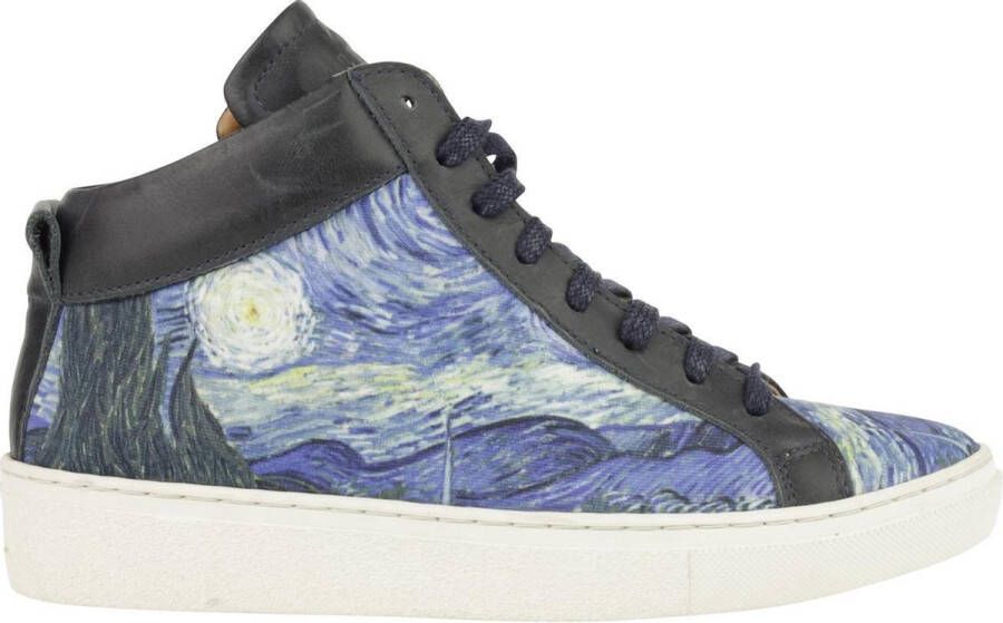 Linkkens Brave mid sneaker Starrynight Vincent Van Gogh