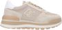 Liu Jo Beige Lage Sneakers met Leren Afwerking en Mesh Panelen Beige Dames - Thumbnail 2