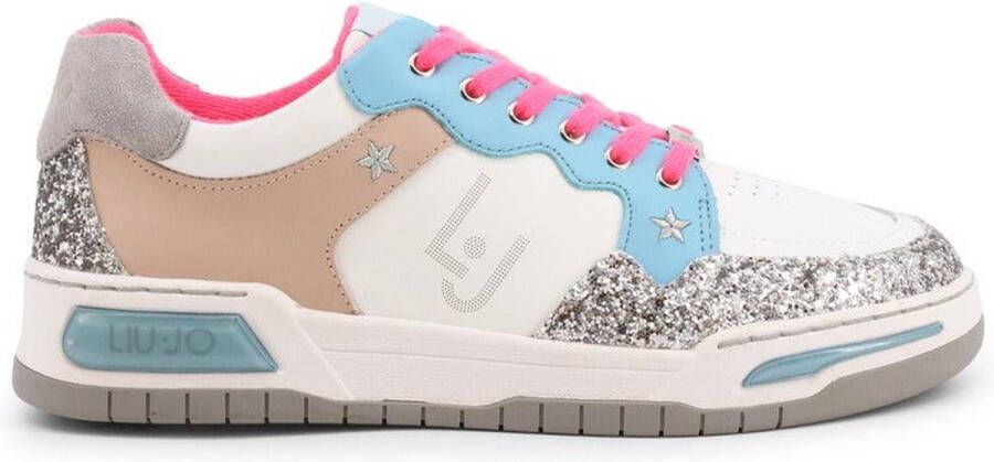 Liu Jo Glam Glitter Sneakers Glanzende Synthetisch Leren Sneakers White