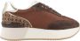 Liu Jo Hoge Top Dames Sneakers Synthetisch Brown Dames - Thumbnail 6