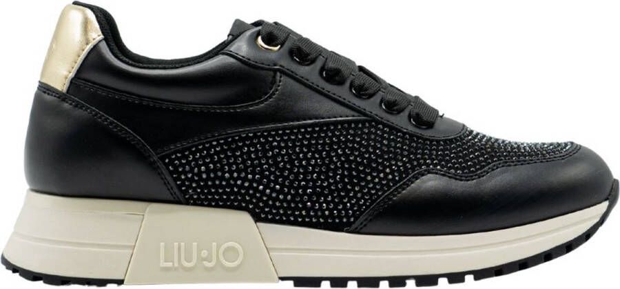 Liu Jo Johanna 02 Lage sneakers Leren Sneaker Dames Zwart