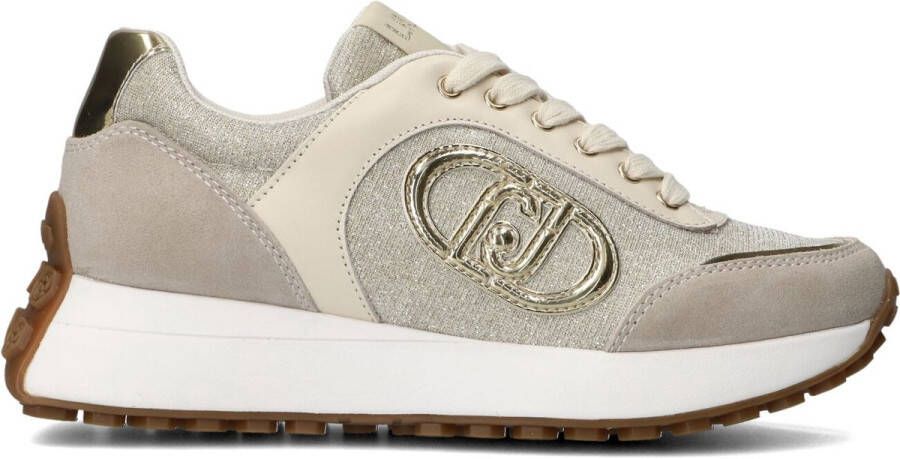 Liu Jo Beige Suède Sneakers voor Vrouwen Gray Dames