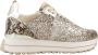 Liu Jo Maxi Wonder 01 leren sneakers beige glitter - Thumbnail 2