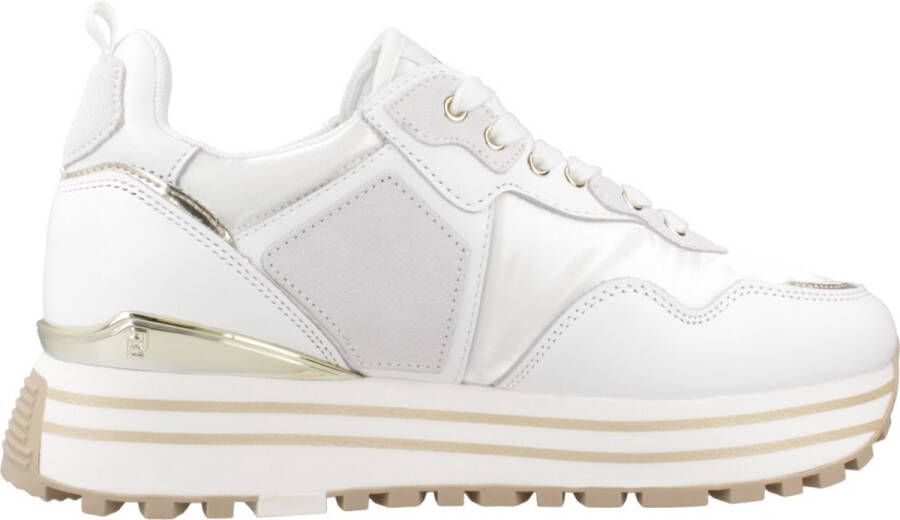 Liu Jo Witte Sneakers Elegant Ontwerp Metalen Details White Dames