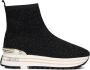 LIU JO Hoge Sneakers Dames Maxi Wonder 83 Maat: 36 Materiaal: Textiel Kleur: Zwart - Thumbnail 1