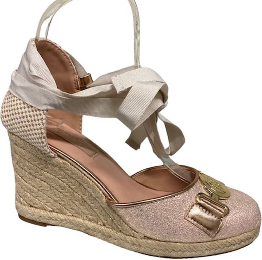 Liu-Jo SA3091EX Damita Two Pieces Glitter-sandaal sleehak- espadrilles sleehak