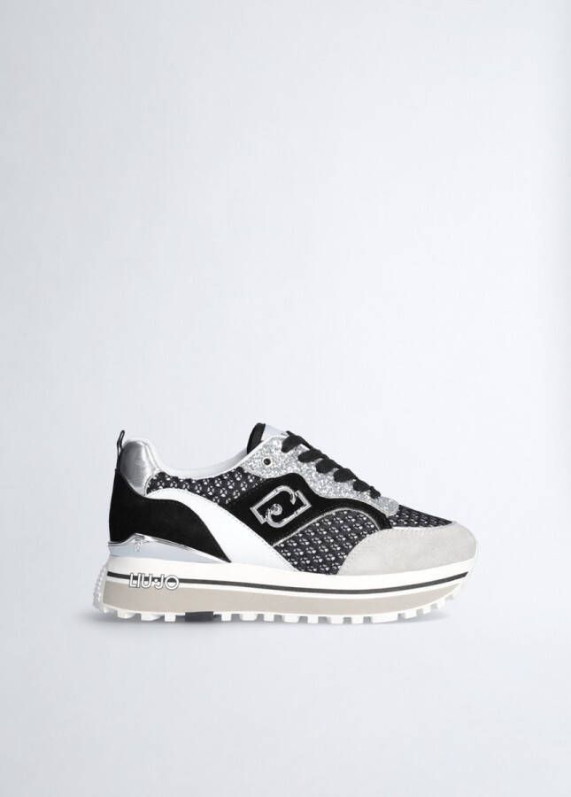 Liu Jo sneaker Maxi Wonder 73 Black Silver BA4059TX394