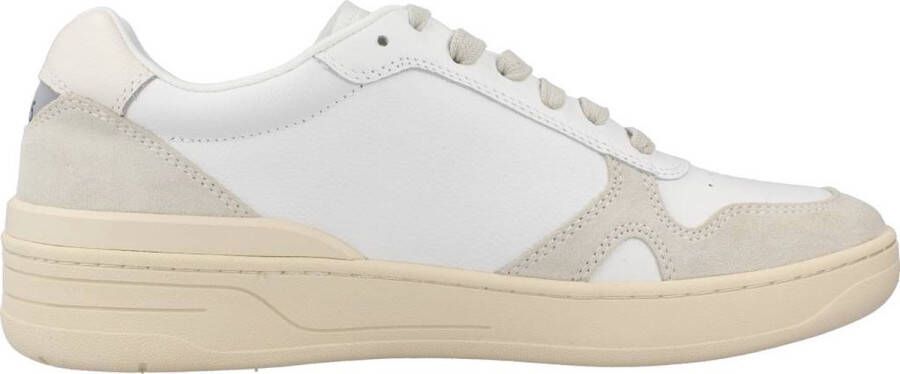 Liu Jo Beige Leren Sneakers met Suède Inzetstukken Beige Heren