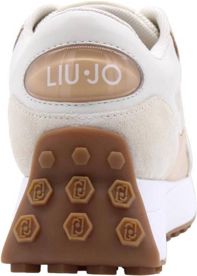 Liu Jo Metalen Eyelet Ronde Neus Sneakers met Zijrits White