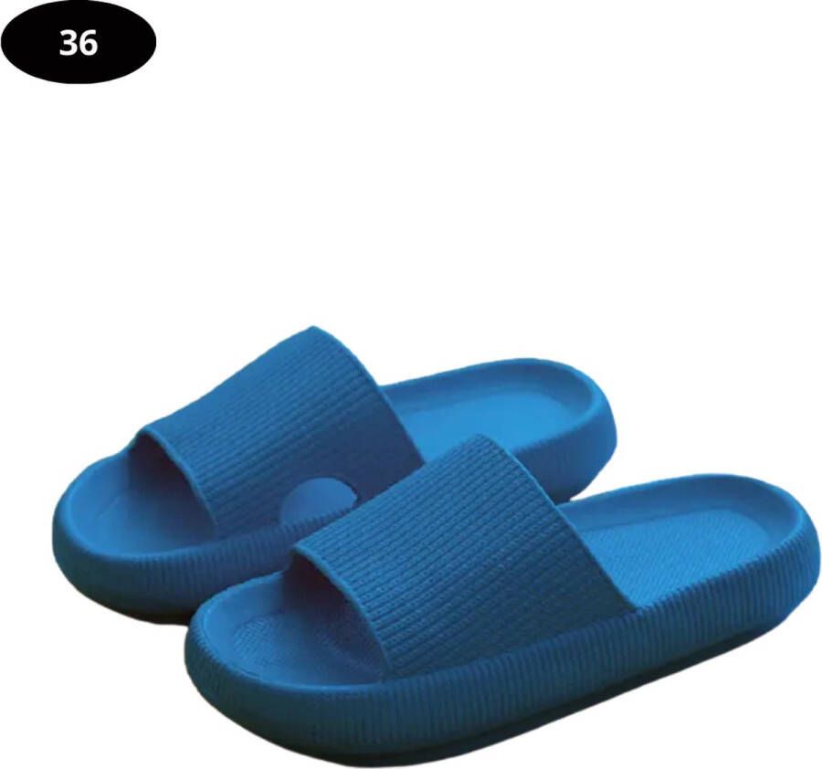 Livano Badslippers & Comfortabel Flip Flops Sauna Zomer Blauw