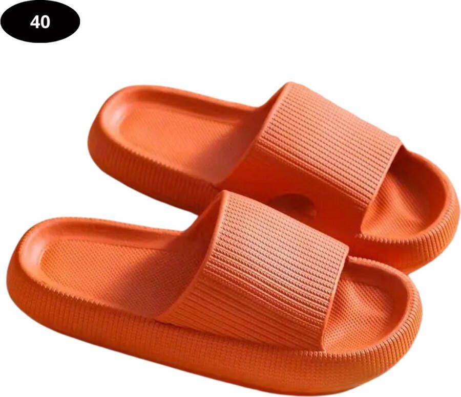 Livano Badslippers & Comfortabel Flip Flops Sauna Zomer Oranje