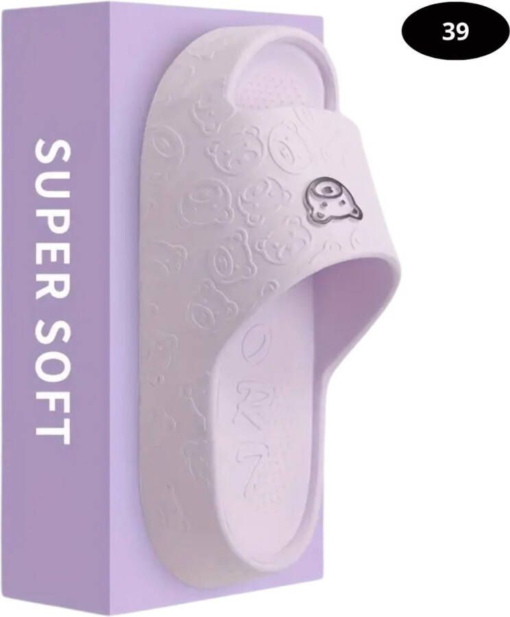 Livano Badslippers & Comfortabel Flip Flops Sauna Zomer Paars