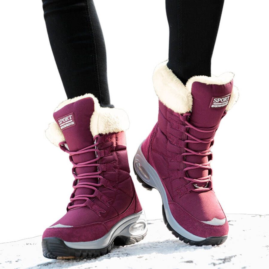 Livano Sneeuwboots Sneeuwschoenen Snowboots Wintersport Dames Ski Gadgets Rood