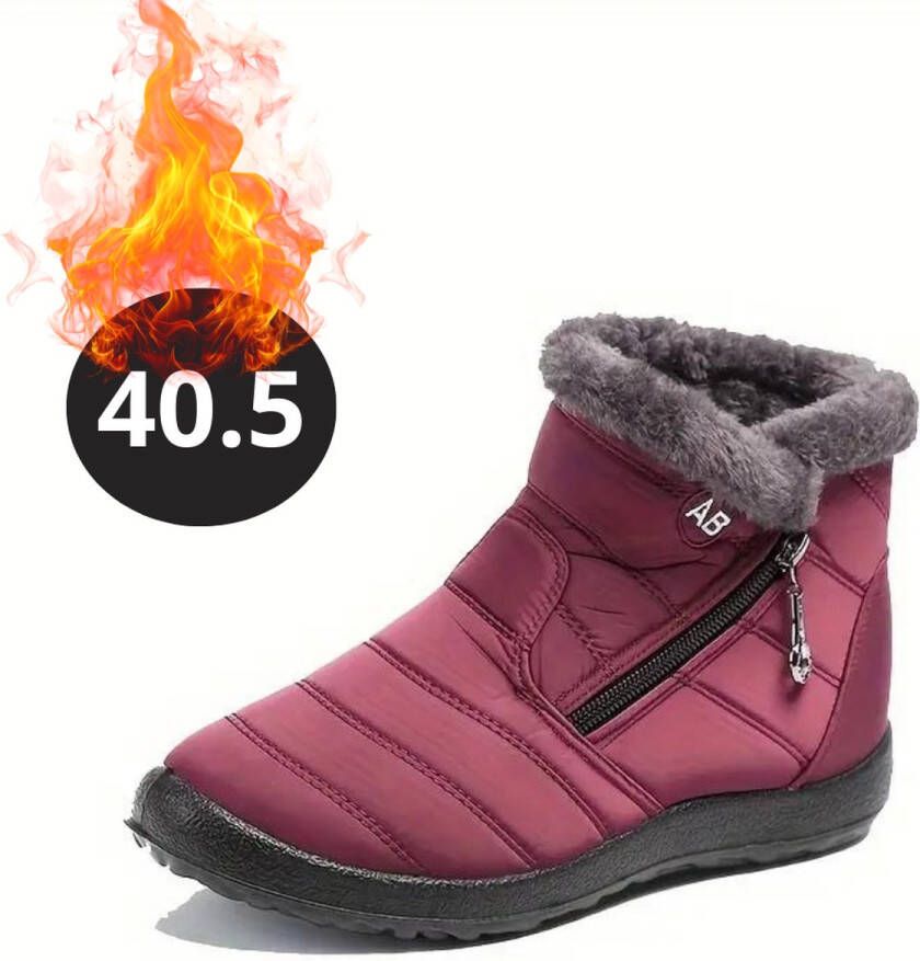 Livano Snowboots Sneeuwschoenen Sneeuwboots Dames Wintersport Ski Skischoenen Rood