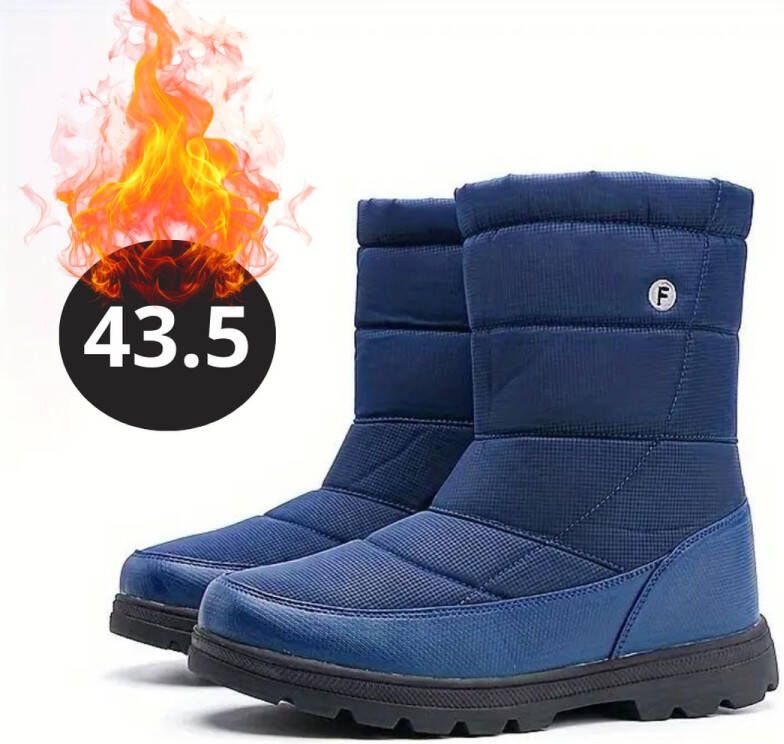 Livano Snowboots Sneeuwschoenen Sneeuwboots Heren Wintersport Ski Skischoenen Blauw 43.5 Buiten