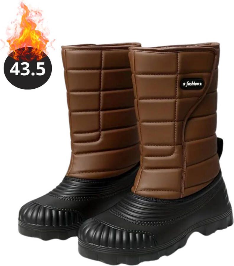 Livano Snowboots Sneeuwschoenen Sneeuwboots Heren Wintersport Ski Skischoenen Bruin 43.5 Antislip Winter