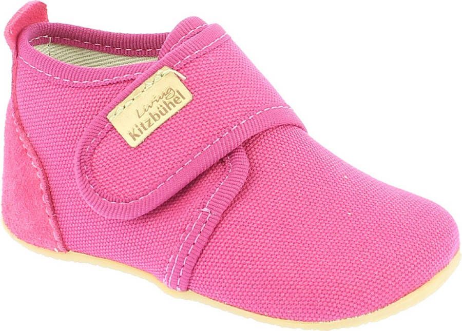 Living Kitzbühel Baby's Klettschuh Unifarben Pantoffels roze - Foto 1