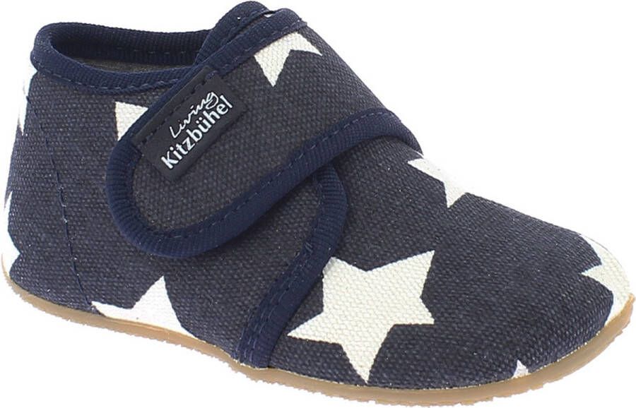 Living Kitzbühel Baby's Klettschuh Sterne Pantoffels blauw - Foto 1