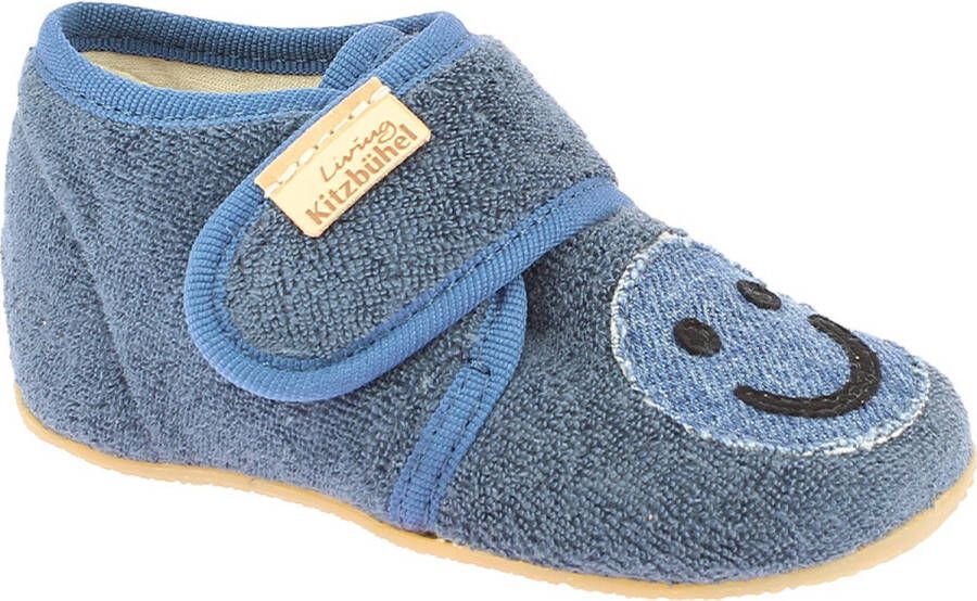 Living Kitzbühel Kid's Babyklett Frottee Smiley Pantoffels grijs