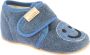 Living Kitzbühel Kid's Babyklett Frottee Smiley Pantoffels grijs - Thumbnail 1