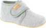 Living Kitzbühel Baby's Klettschuh Jersey Unifarben Pantoffels grijs - Thumbnail 1