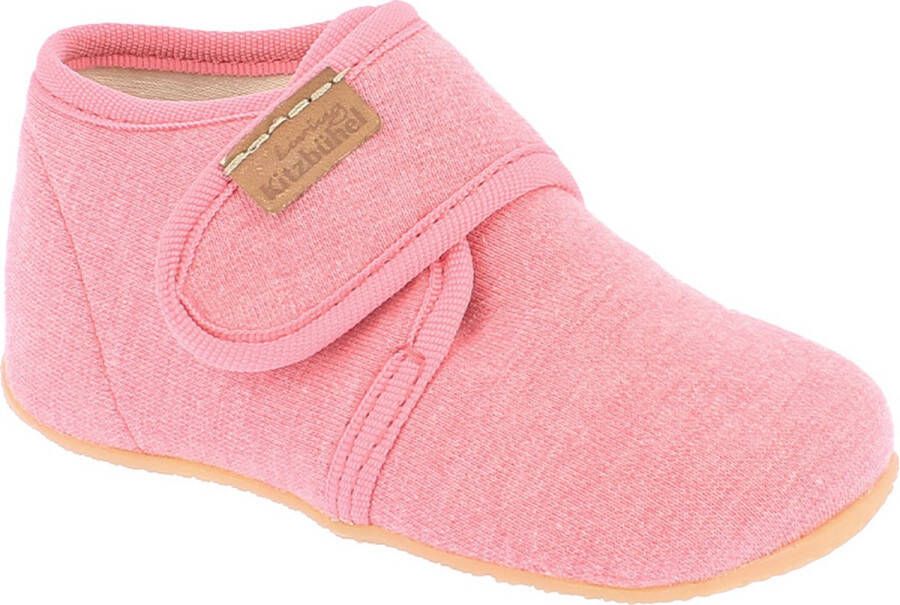 Living Kitzbühel Kid's Babyklett Jersey Unifarben Pantoffels roze - Foto 1