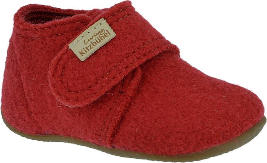 Living Kitzbühel Baby's Klettschuh Unifarben Pantoffels rood