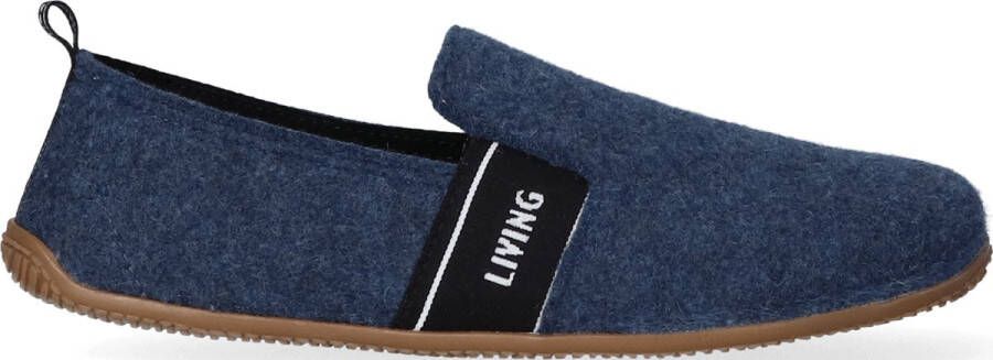 Living Kitzbühel Pantoffels T-Modell 4027 584 Midnight Navy Blauw Wolvilt LK40270584