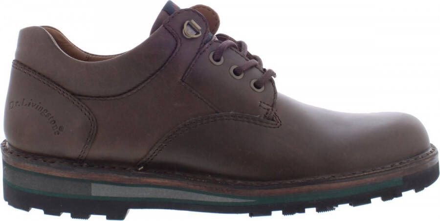 Livingstone by Piedro Livingstone bruin nubuck veterschoen wijdte