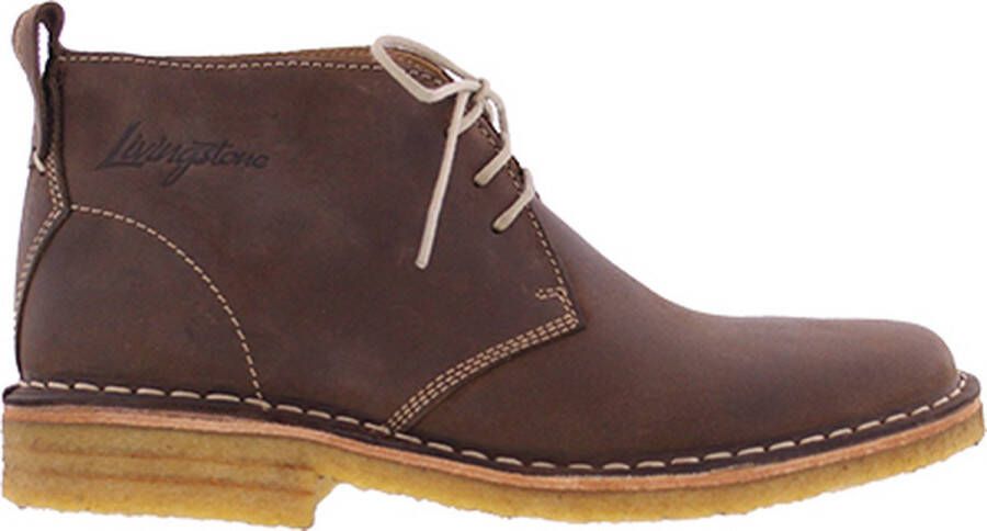 Livingstone by Piedro Livingstone Venezuela Veterschoen Bruin Waxed Nubuck Wijdtemaat I Schoen