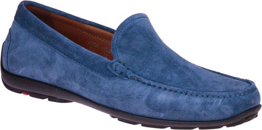 Lloyd Blauwe Suède Mocassins Blue Heren