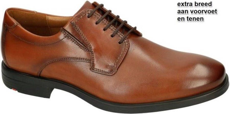 Lloyd Klassieke Extra Brede Derby Schoen Brown Heren