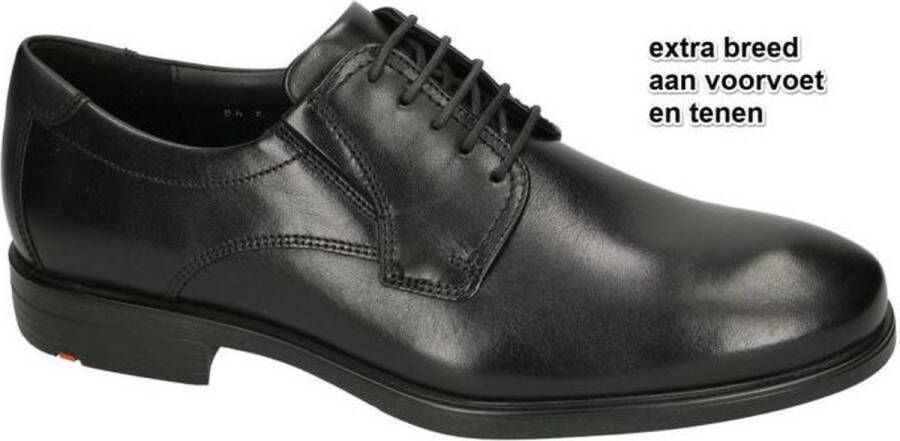 Lloyd Klassieke Extra Brede Derby Schoen Black Heren