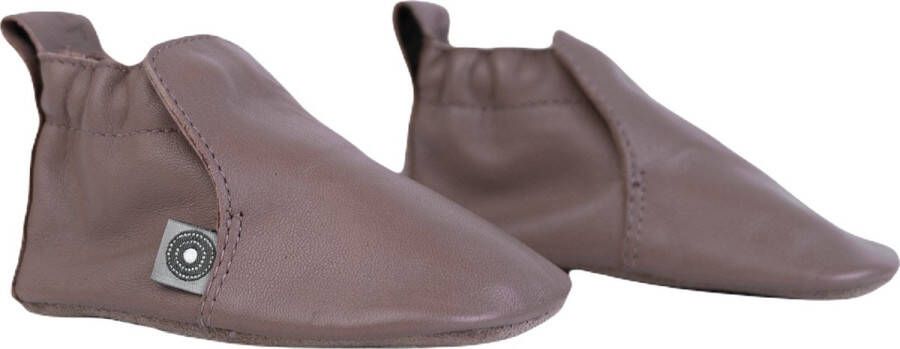 Lodger Baby Slofjes Bruin Stepper Leer Suede Buitenzool Eerste Slofjes Perfecte Pasvorm Stevig 15-18M