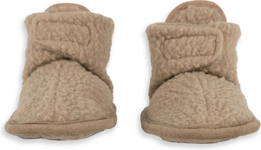 Lodger Babysloffen Teddy Beige Fleece Gaan niet uit