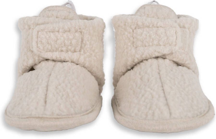 Lodger Babyslofjes creme Teddy Fleece Blijven aan