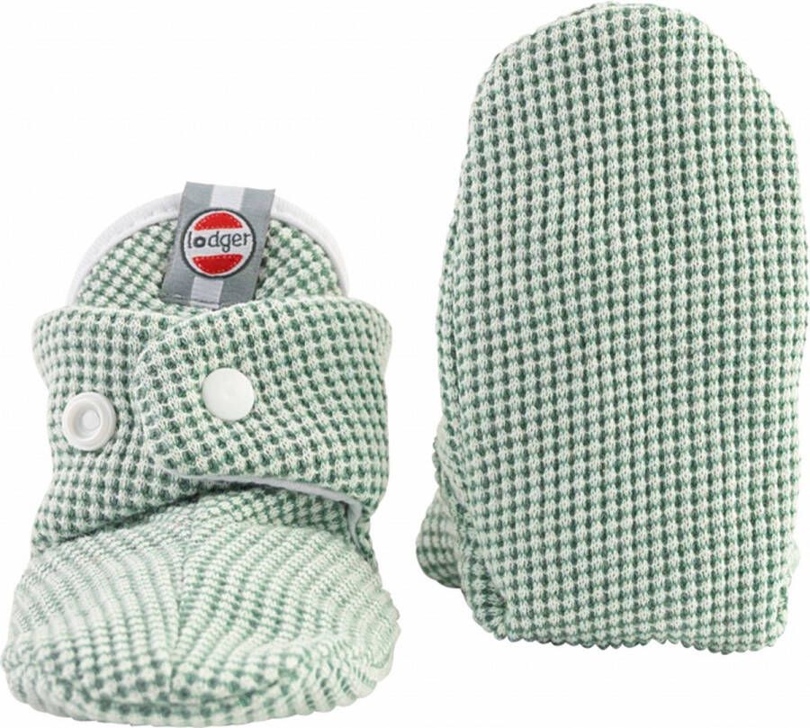 Lodger Babyslofjes Groen Slipper Ciumbelle Katoen Luchtig 6-12M