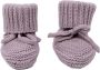 Lodger Babyslofjes newborn paars 0-6M katoen Slipper Knit - Thumbnail 1