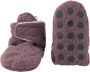 Lodger Eerste Babyslofjes Slipper Folklore 100% Fleece -3M Klittenbandsluiting Slofjes die blijven zitten Mauve - Thumbnail 2