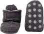 Lodger Babyslofjes die niet uitgaan Slipper Folklore 100% Fleece -12M Klittenbandsluiting Slofjes die blijven zitten Zwart - Thumbnail 1