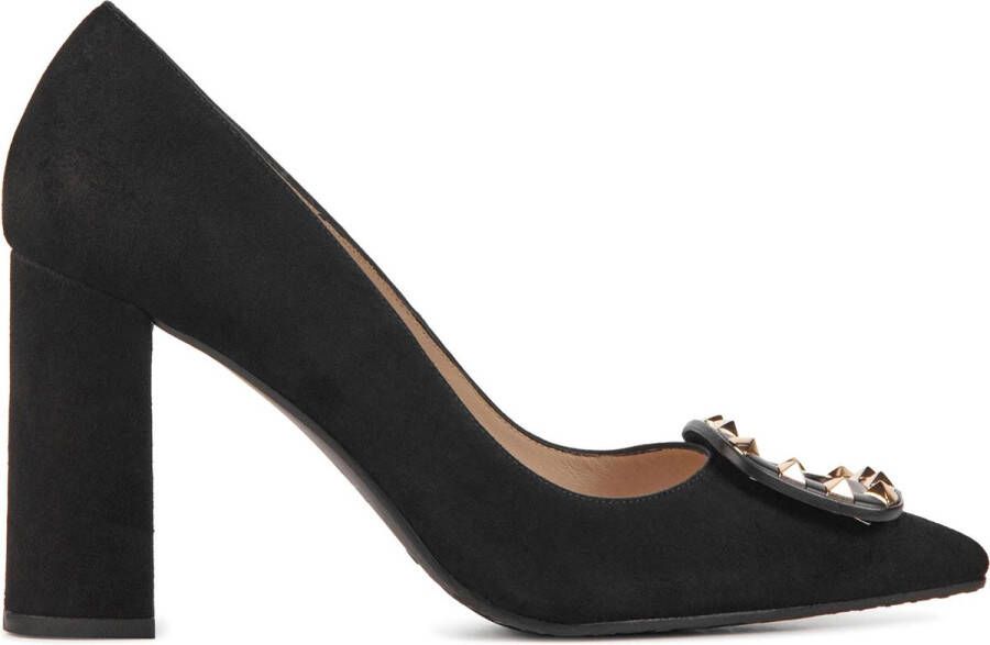 Lodi Pumps Stiletto Dames Damesschoenen Suède hoogte 7 cm Sibae Zwart