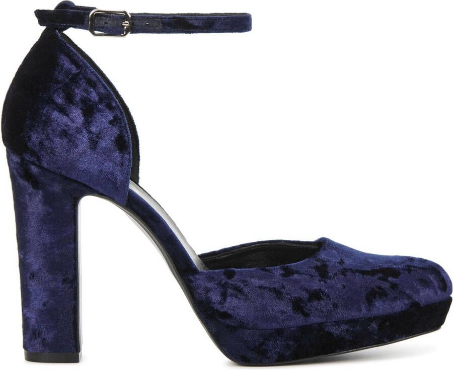 LODI Pumps Dames Tizis-te Maat: 36 Materiaal: Velvet Kleur: Blauw