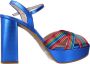 Lodi Elegante Hoge Hak Sandalen Blue Dames - Thumbnail 1