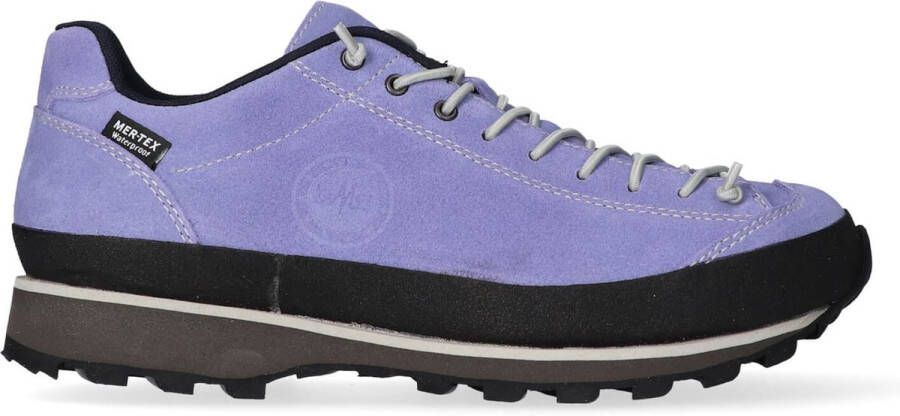 Lomer Bio Naturale Low MTX Dames Wandelschoenen Periwinkle Paars Suède 50082.A.16