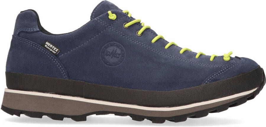 Lomer Bio Naturale Low MTX Wandelschoenen Flag Blauw Suède 50082.A.02